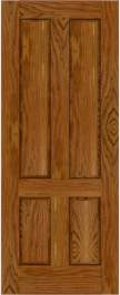 Raised  Panel   Long  Wood  Red  Oak  Doors